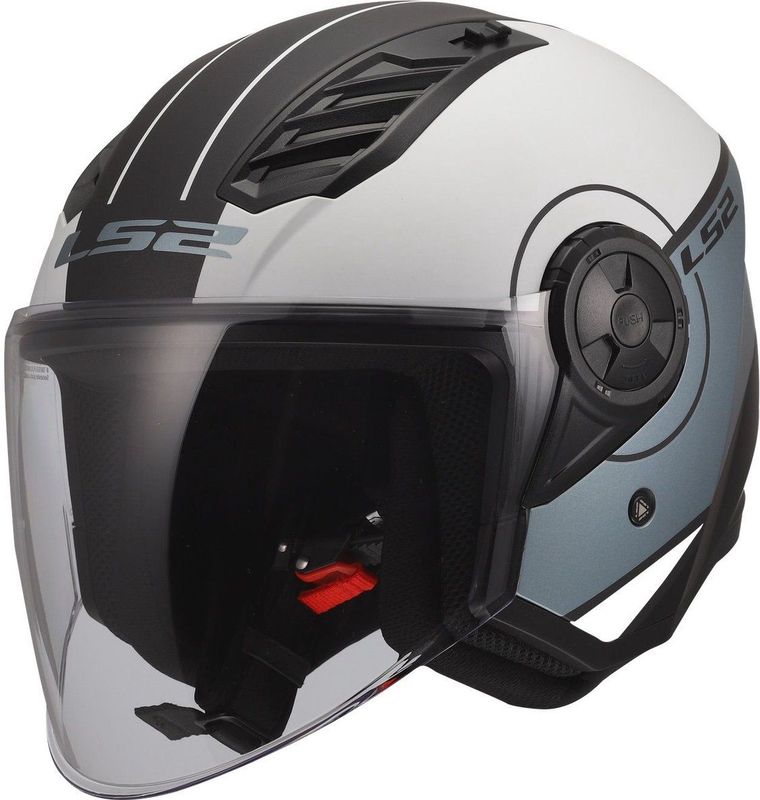 LS2 OF616 Airflow II jethelm Cover mat grijs blauw S