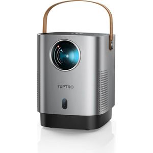 Draagbare Mini Beamer 1080p Full HD met Wifi6 en Bluetooth - Trapeziumcorrectie en Elektrische Focus