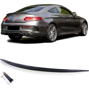 Mercedes C Klasse C205 Coupe Kofferklep Spoiler Achterklep C43 C63 AMG Styling Glans Zwart