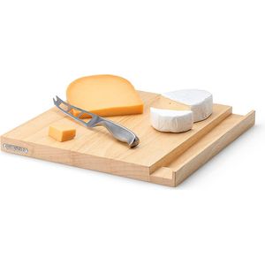 Continenta Kaasplank met Mes - Rubberwood