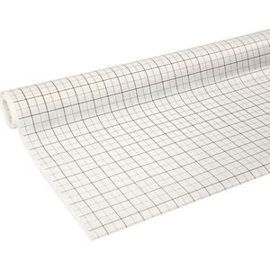 Benza Patroonpapier - Overtrek Papier met RUIT - 10 mtr x 100 cm - 6 Rollen