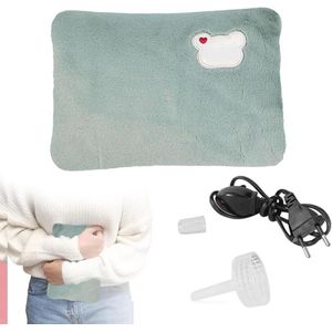 Provento - Draagbare Elektrische Warmwaterkruik voor Handen en Buik in Blauwgroen - Oplaadbaar - Thermo - Winterwarmte - Kinderen - Volwassenen