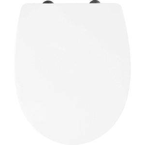 Klassieke witte WC-bril met Quick Up & Clean functie - Onderhoudsvriendelijk en comfortabel