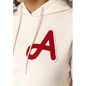 A-dam Red Adam Patch - Hoodies - Katoen - Trui - Dames - Beige - M