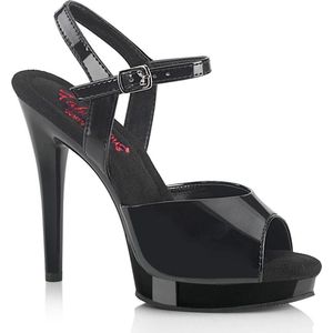 Fabulicious - GLORY-509 Sandaal met enkelband - US 7 - 37 Shoes - Zwart