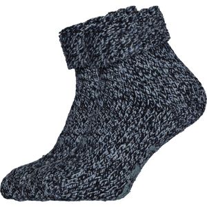 Apollo - 45% Wol - Huissokken Dames - Huissokken Heren - Donkerblauw - Maat 39-42