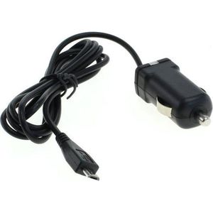 USB Micro B autolader met vaste kabel - 1A / zwart - 1,2 meter