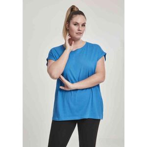 Urban Classics - Extended shoulder Dames T-shirt - 2XL - Blauw