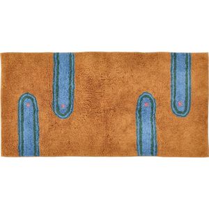 Villa Collection Styles Getuft tapijt 70 x 140 cm Amber/Blauw/Groen/Roze