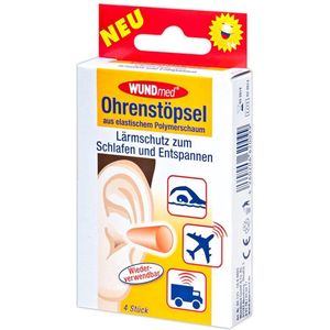 Wundmed - Oordoppen - 4 Stuks - Voor Vliegtuig - Slapen - Zwemmen - Kindvriendelijk - Zwemdoppen