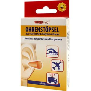 Wundmed - Oordoppen - 4 Stuks - Voor Vliegtuig - Slapen - Zwemmen - Kindvriendelijk - Zwemdoppen