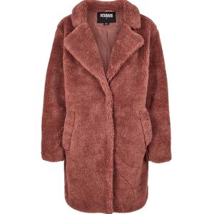 Urban Classics - Oversized Sherpa Winterjas - M - Roze