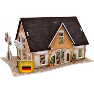 Cubicfun 3d Puzzel Beer House Germany 16,5 Cm Foam 42 Stukjes