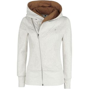 Forplay Sarah Vest met capuchon grijs gemêleerd S Katoen -