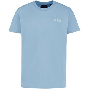 Ballin Amsterdam - Jongens Loose fit T-shirts Crewneck SS - Mid Blue Grey - Maat 6