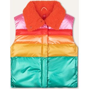 Color bodywarmer 31 Solid multicolor rainbow Pink: 176/16yr