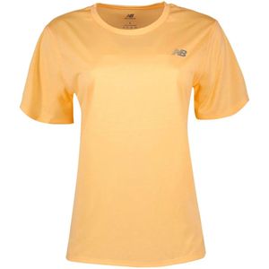 New Balance Sport Essentials T-shirt Met Korte Mouwen Oranje L Vrouw