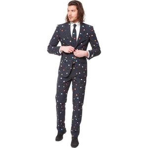 OppoSuits PAC-MAN - Mannen Carnavals Kostuum - Zwart - Maat 54