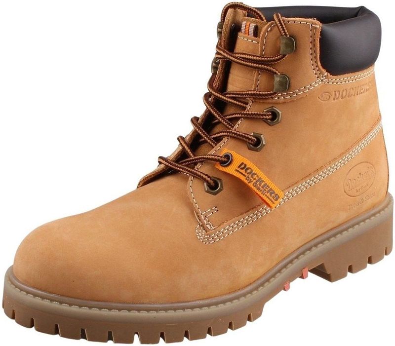 Dockers - Veterboots - Geel - Nubuckleer - Warme Voering