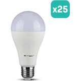 V-TAC - LED-lamp GLS - Wit - E27 Houder - 15W - Set van 25