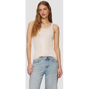 Blousetops - Effen - Mouwloos - Slanke Pasvorm - Jersey - Glitterend