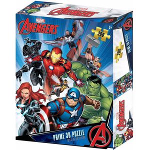 Marvel - Avengers Personages Puzzel 200 stk 46x31 cm - met 3D lenticulair effect