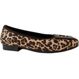 GABOR - Ballerina - Beige / Bruin / Zwart - Dierenprint - Leer