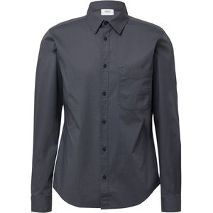 s.Oliver - Overhemd - Donkergrijs - Lange Mouwen - Met Borstzak