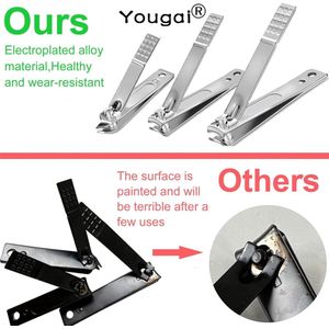 Nagelverzorgingsset, professionele nagelknipper en pedicureset, 19-delige nagelverzorgingsset, geschikt voor op reis en dagelijkse verzorging (goud).