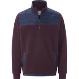 Fleecesweatshirt ISMAEL - Donkerrood - Sweatshirt