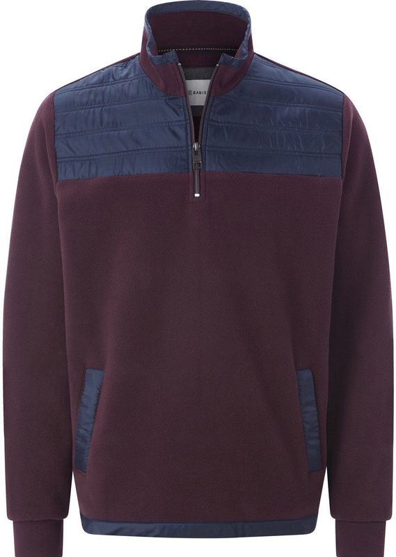 Fleecesweatshirt ISMAEL - Donkerrood - Sweatshirt