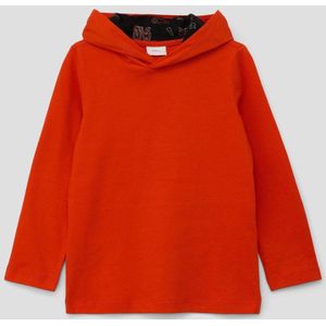 S.Oliver Hoodie met Backprint Felrood