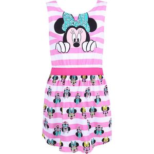 Roze en wit gestreepte Minnie Mouse jurk van DISNEY