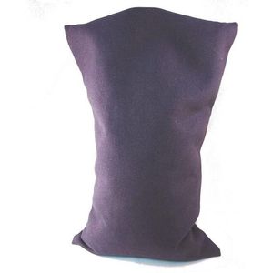 Ecologisch Kersenpitkussen 30 x 20 cm (Donker Paars), voor soepele spieren en ontspanning - Auberginepaars - wasbaar hoesje