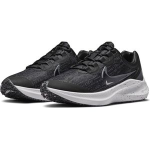Nike Winflo 8 Shield Hardloopschoenen  Sportschoenen - Maat 42 - Mannen - zwart - donker grijs
