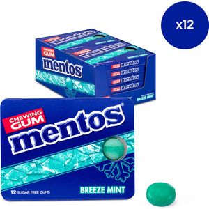 Mentos suikervrije kauwgom - Breeze mint - 12 blisters