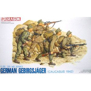 1:35 Dragon 6045 German Gebirgsjaeger - Caucasus 1942 Plastic Modelbouwpakket