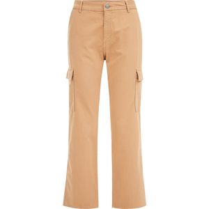 WE Fashion Dames straight fit cargobroek