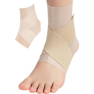 U Fit - Enkelbrace - Beige - 2 Stuks - Enkelbandage - Enkelsteun