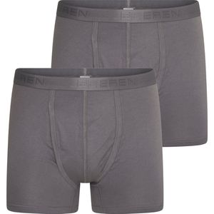 Beeren heren boxershorts Dylan met gulp - 2-pack - maat M - steel grey