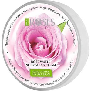 Royal Roses Voedende crème voor gezicht en lichaam met rozen water en vitamine complex - uit Bulgarije 100 ml