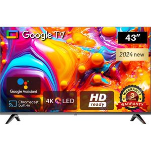 Google Smart TV | 43 inch TeeView LED TV | Frameless Design