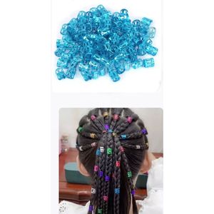Akyol - Beads for braids – Kralen voor braids – Dreadlock haar ringen -braids -braids blauwe kleur braids – Extension Kralen – Rasta haar bedels – Manchet Clip – Vlecht haarringen – Haarbedels – 25 stuks