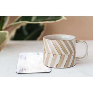 Onderzetters voor glazen - Acrylverf - Verf - Design - 10x10 cm - Glasonderzetters - 6 stuks