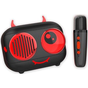 Thuys – Diablo Karaoke Bluetooth Luidspreker en Draadloze Microfoon – Compatibel Met IOS en Android
