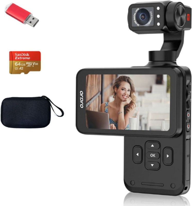 ORDRO M5 - Videocamera - 5K - 3-Axis Stabilisatie - 3,5 Inch Flip Screen - 120° Hoek