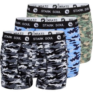 Stark soul - heren boxershort - 2XL - Camouflage print - 3 stuks