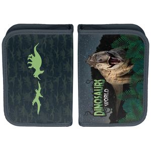 Dinosaurus Gevuld Etui, T-Rex - 19,5 x 13 cm - 22 st. - Polyester