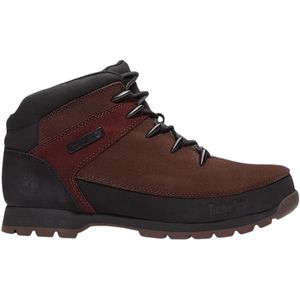 Timberland - Euro Sprint - Leren Enkellaarsjes - Zwart - Casual Sportief