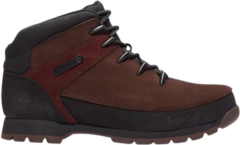Timberland - Euro Sprint - Leren Enkellaarsjes - Zwart - Casual Sportief